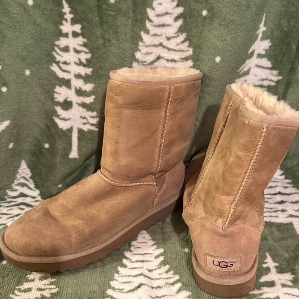 UGG Classic Tan Boots with Shearling Lining